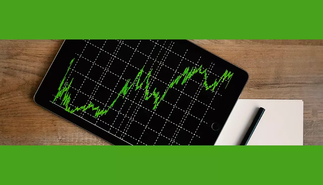 tablet with graph