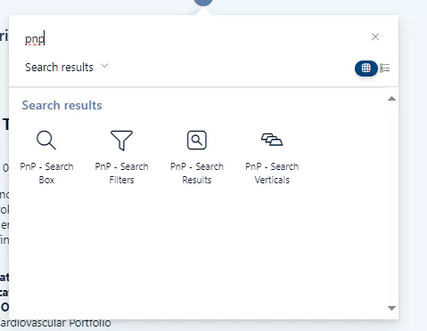 PnP filter web part