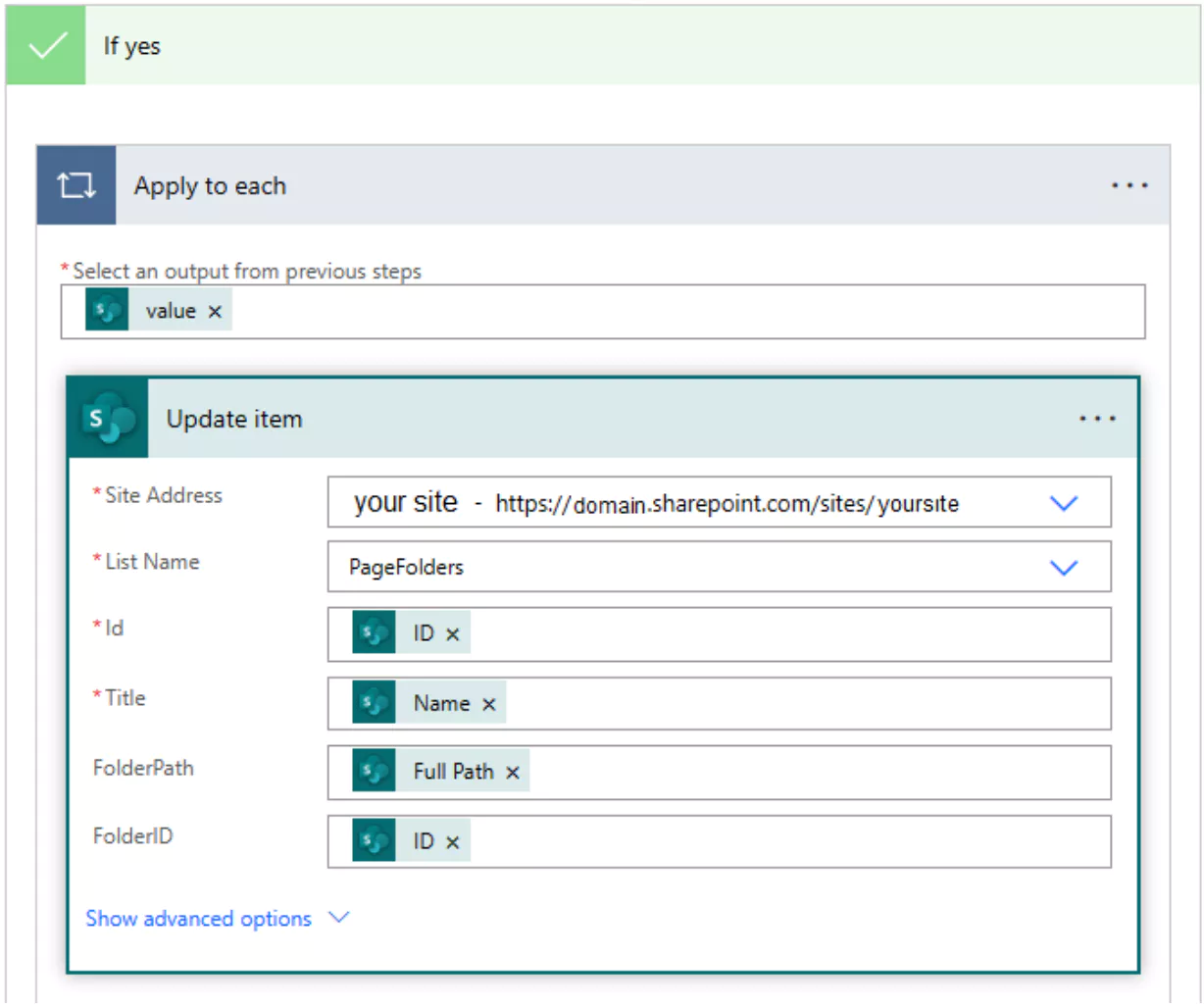External template URL selection