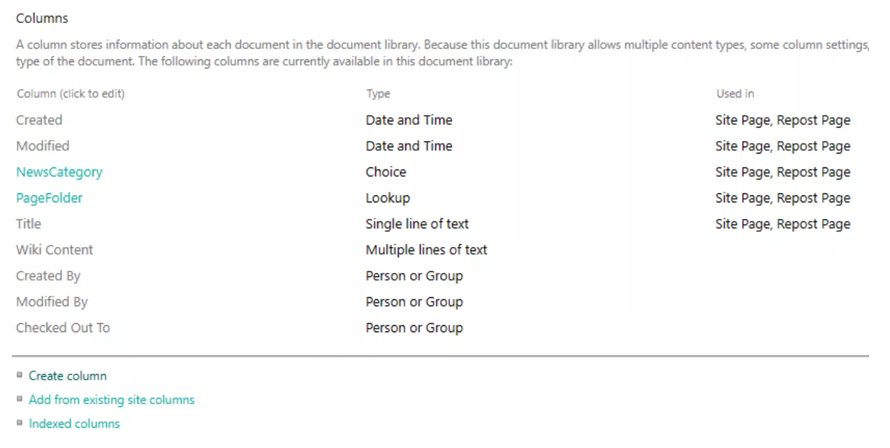 HTML showing the dates being pulled through.