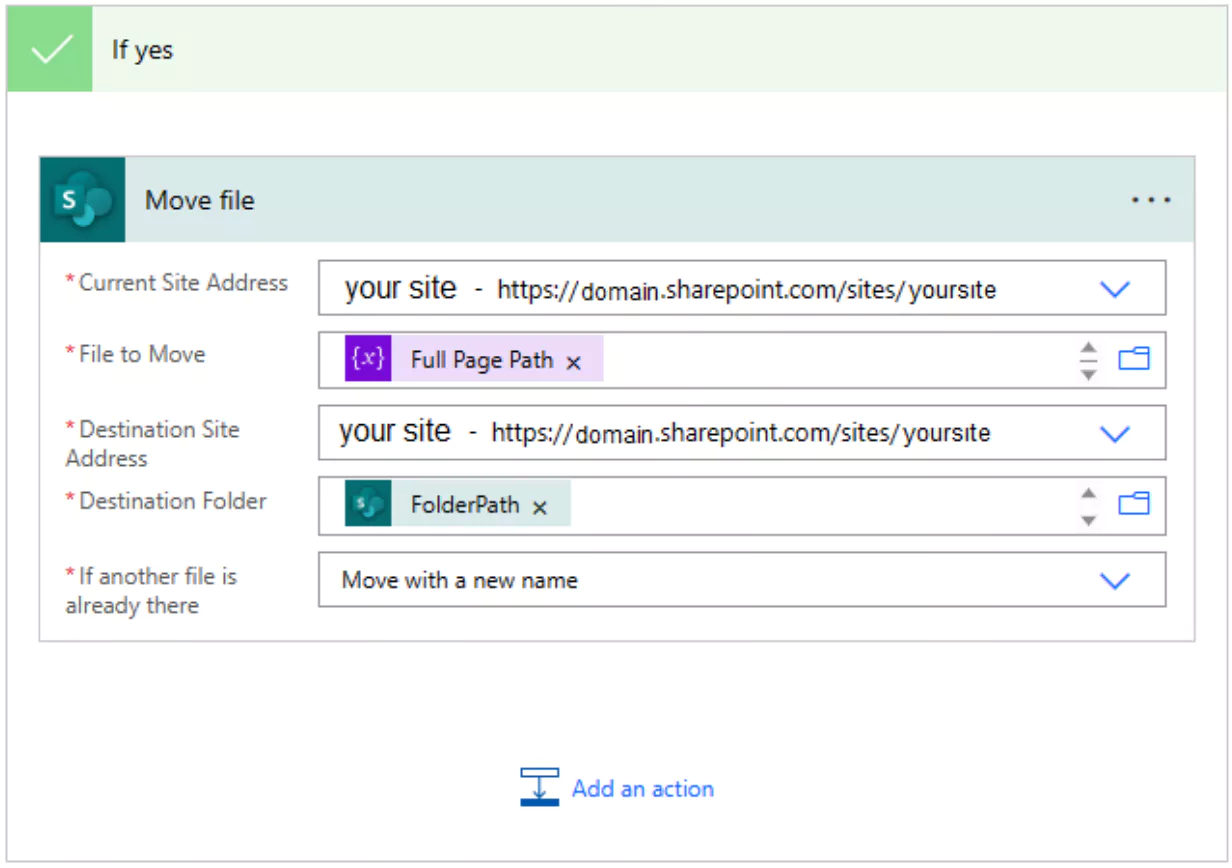 HTML showing conditional content visibility.
