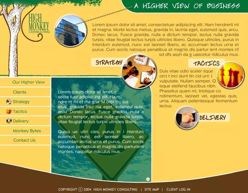 First High Monkey website from 2004.