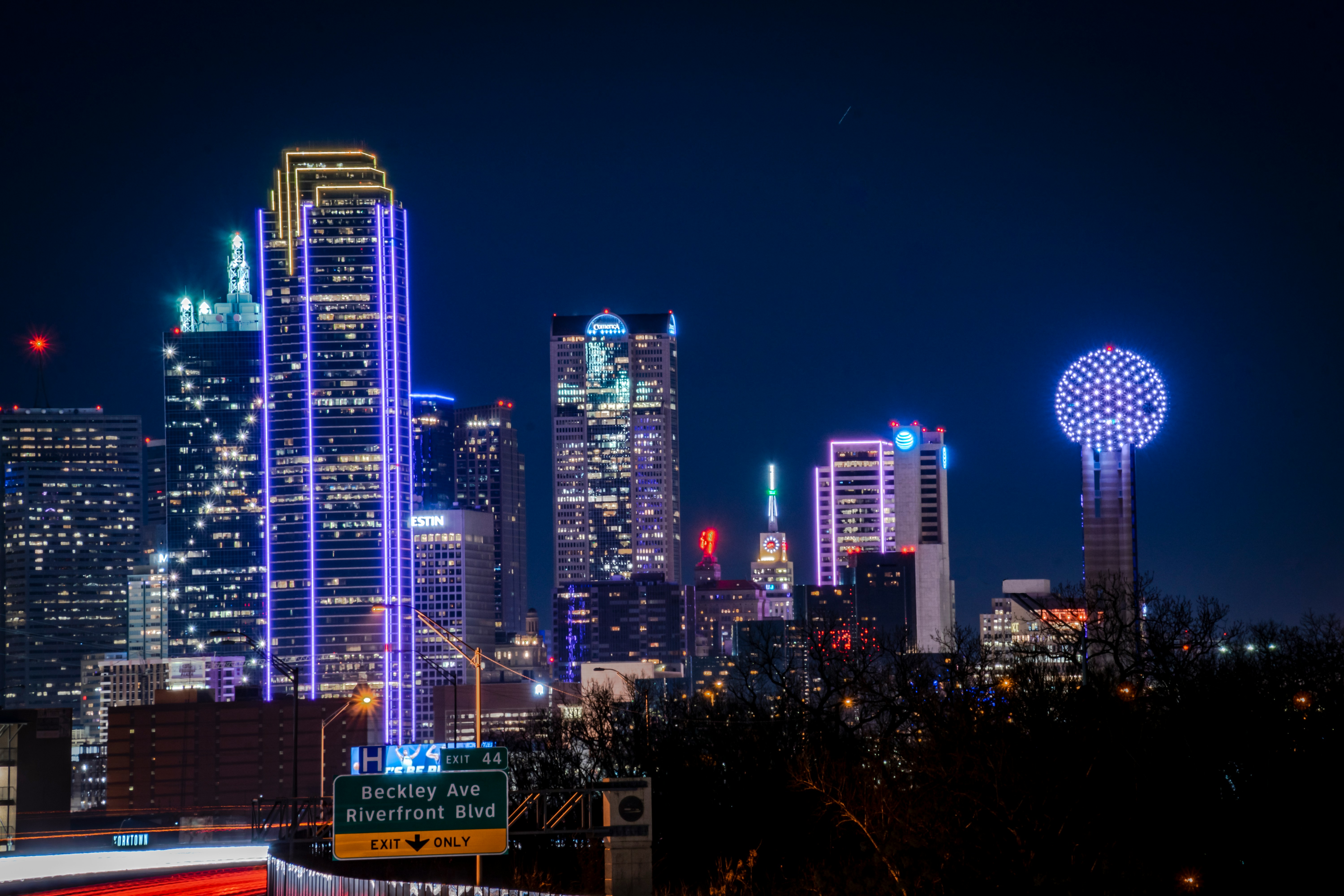 Dallas skyline during the nighttime 