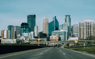 Minneapolis skyline.