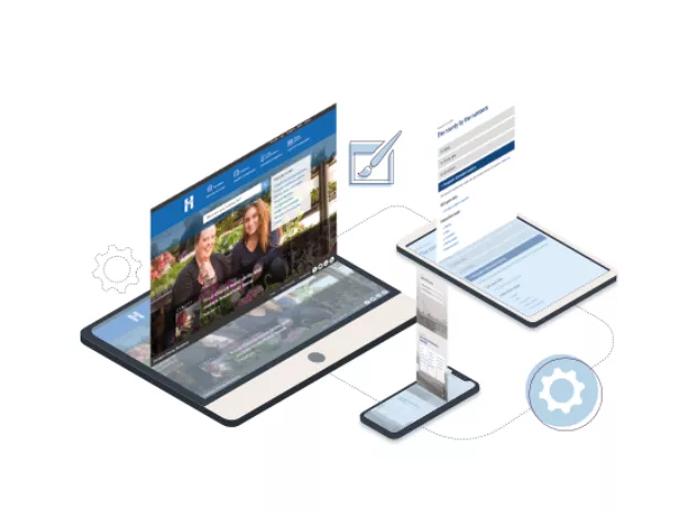 Hennepin website displayed across devices.