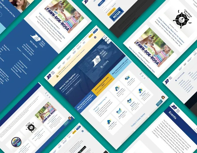 Royal Credit Union project collage