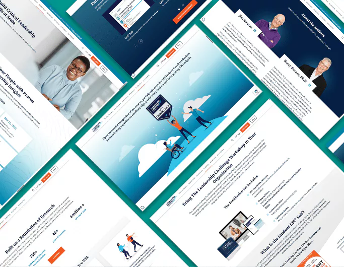 A collage of different images from Wiley's The Learning Challenge website.