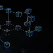 A futuristic digital network of connected cubes, symbolizing system integration, AI, and future-ready infrastructure.
